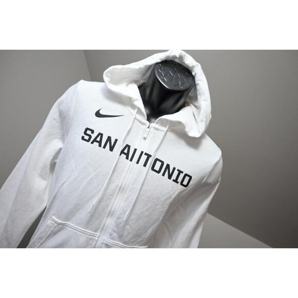 Nike Hoodie Jacket Performance White San Antonio Sweatshirt Womens Size XL - Picture 4 of 10